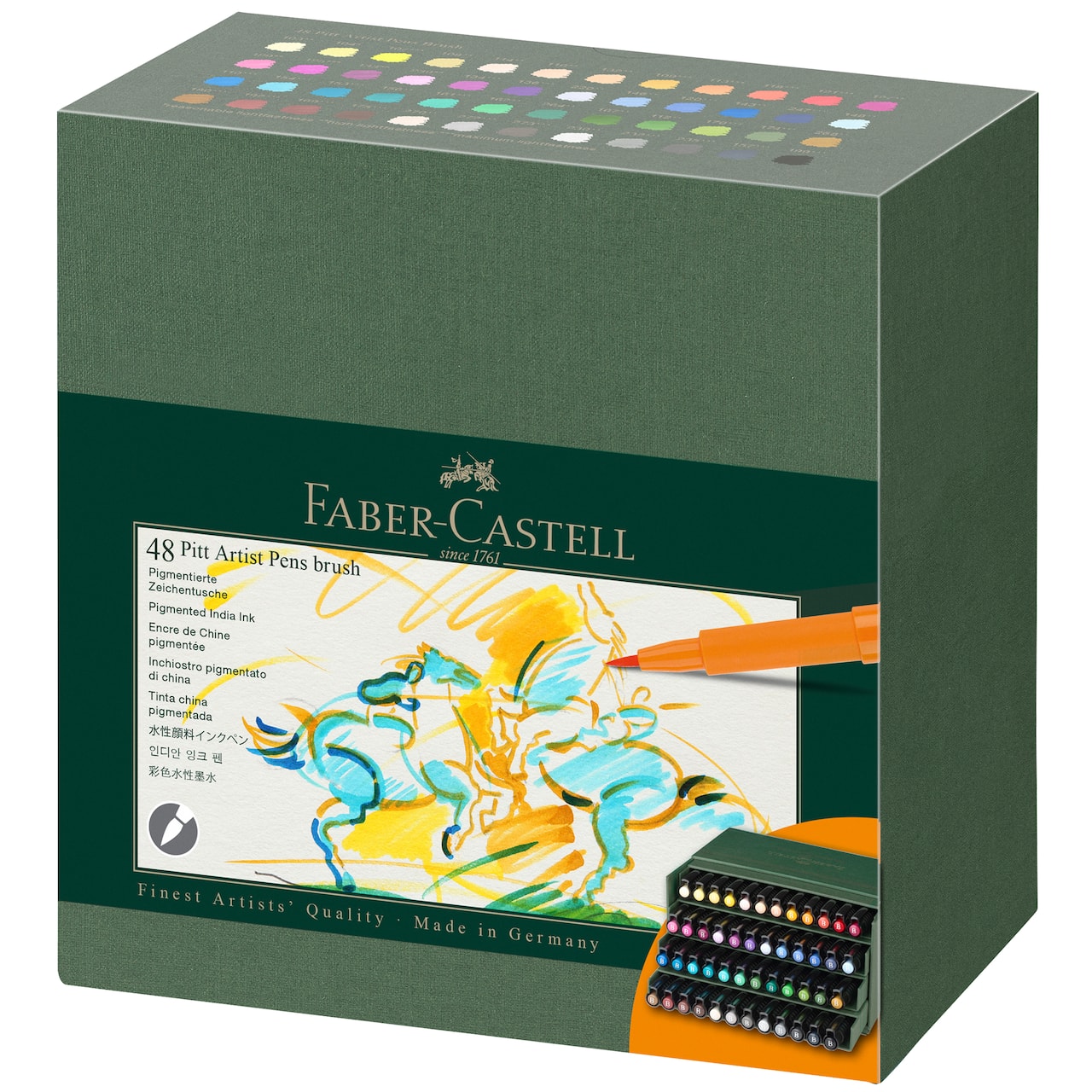 Faber-Castell Pitt Artist 48 Color Brush Pen Studio Box Set